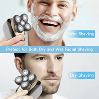 Thumbnail for 5-in-1 Rotary Electric Shaver 4D Rechargeable Bald Head Hair Beard Trimmer Razor