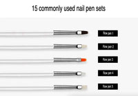 Thumbnail for 20PCS/Set Nail Art Design Dotting Painting Drawing Polish Brush Pen Tools UV Gel