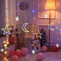 Thumbnail for LED Star Curtain Fairy String Lights