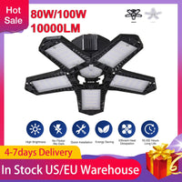 Thumbnail for 80W/100W Garage Light Deformable Foldable Garage Ceiling Lamp