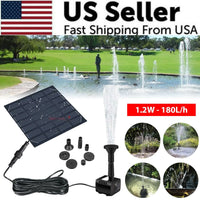 Thumbnail for Solar Power Fountain Submersible Floating Water Pump Bird Bath Pond Garden Pool