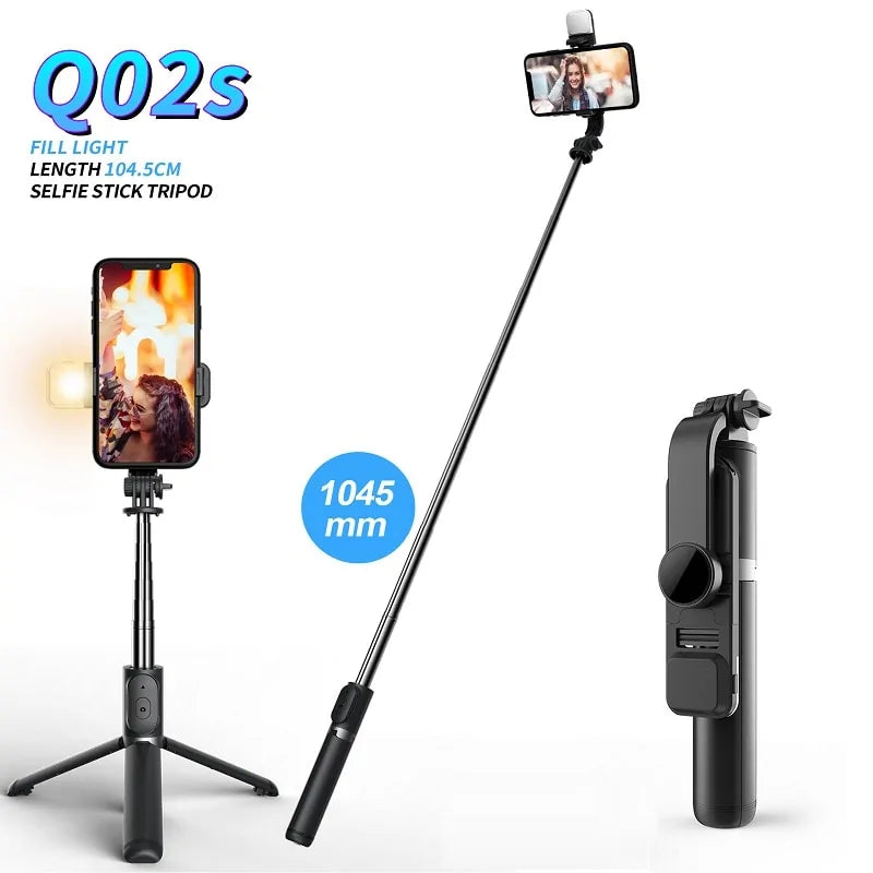 Wireless Selfie Stick Tripod with Remote Control