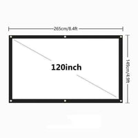 Thumbnail for Portable Foldable Projector Screen 16:9 HD Outdoor Home Cinema Theater 3D Movie