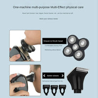 Thumbnail for 5-in-1 Rotary Electric Shaver 4D Rechargeable Bald Head Hair Beard Trimmer Razor