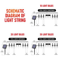 Thumbnail for LED Solar Christmas Lights