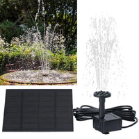 Thumbnail for Solar Power Fountain Submersible Floating Water Pump Bird Bath Pond Garden Pool