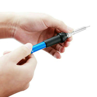 Thumbnail for 60W Soldering Iron Digital LCD Electric Welding Tools Solder Wire Tweezers Hand