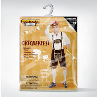 Thumbnail for Spooktacular Creations Men’s German Bavarian Oktoberfest Costume Set, Beer Costume Hat for Adults Halloween and Beer Festival Dark Brown X-Large