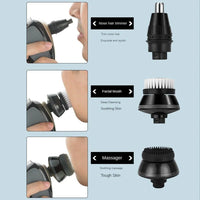 Thumbnail for 5-in-1 Rotary Electric Shaver 4D Rechargeable Bald Head Hair Beard Trimmer Razor