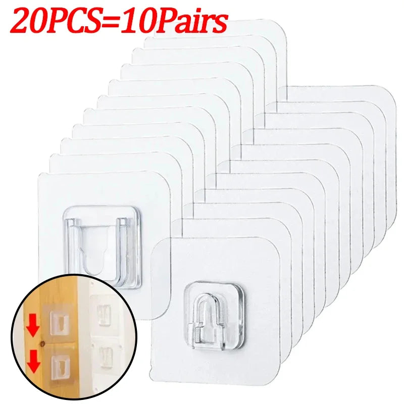 Double-Sided Adhesive Wall Hooks Hanger