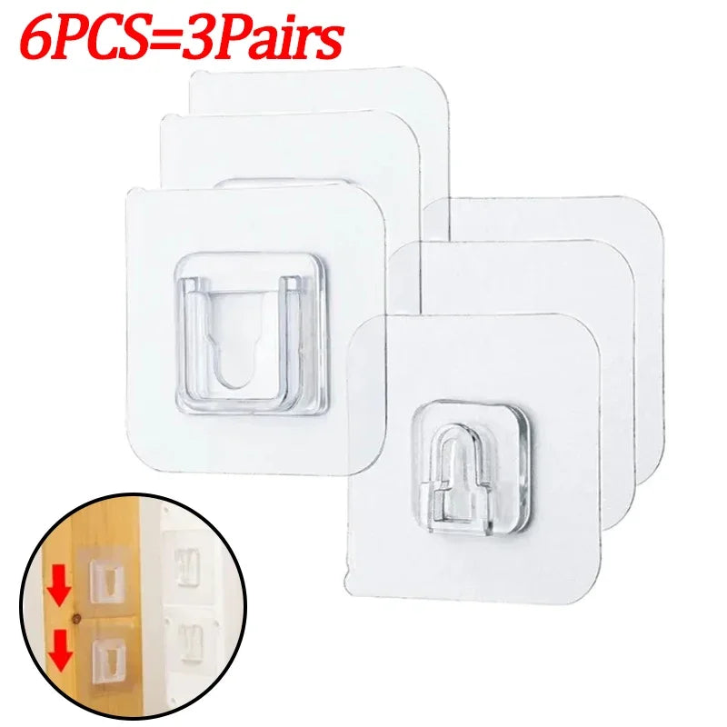 Double-Sided Adhesive Wall Hooks Hanger