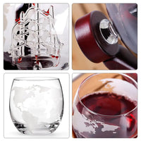 Thumbnail for Whiskey Decanter Globe Wine Aerator Glass Set