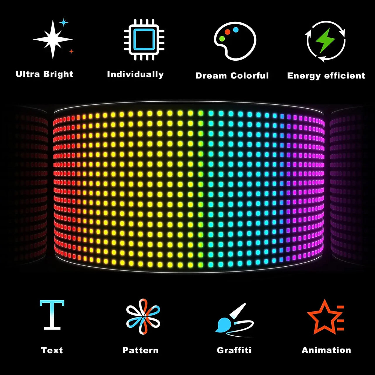 LED Matrix Pixel Panel 56.81 - 93.21