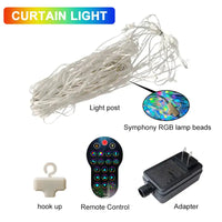 Thumbnail for Smart LED RGB Curtain String Lights